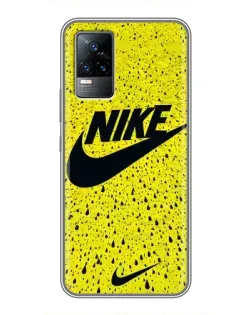 Чехол для Vivo S9 с картинкой «Желтый текстурный Nike»