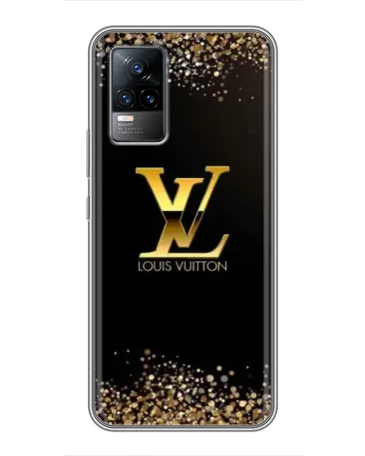 Чехол для Vivo S9 с картинкой «LV — золотые искры»