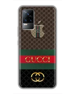 Чехол для Vivo S9 с картинкой «Gucci — брендированный десерт»