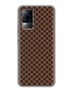 Чехол для Vivo S9 с картинкой «Gucci — шоколадная сетка»