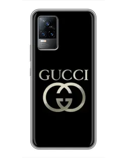 Чехол для Vivo S9 с картинкой «Gucci — золото на черном»