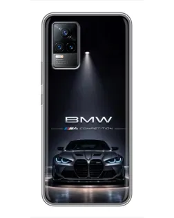 Чохол для Vivo S9 з картинкою «BMW крізь нічне місто»