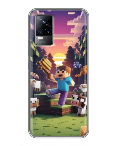 Чехол для Vivo S9 с картинкой «Стив на ферме» Чехол для Vivo S9 с картинкой «Стив на ферме»