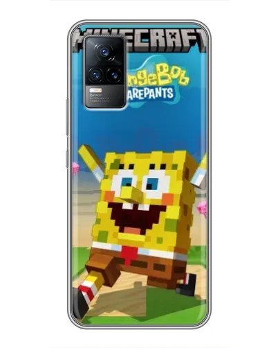 Чохол для Vivo S9 з картинкою «Губка Боб Minecraft» Чохол для Vivo S9 з картинкою «Губка Боб Minecraft»