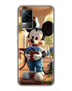 Чехол для Vivo S9 с картинкой «Микки садовод»