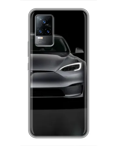 Чехол для Vivo S9 с картинкой «Tesla Model S Look»