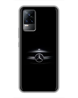 Чехол для Vivo S9 с картинкой «Mercedes — абстрактные линии»
