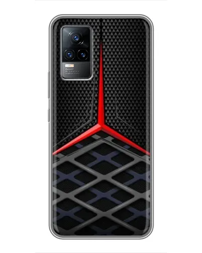 Чехол для Vivo S9 с картинкой «Mercedes Carbon Grid»