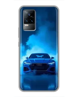 Чехол для Vivo S9 с картинкой «Audi — голубая энергия»