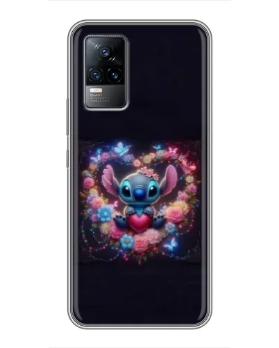 Чехол для Vivo S9 с картинкой «Stitch в цветах» Чехол для Vivo S9 с картинкой «Stitch в цветах»