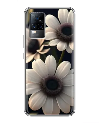 Чехол для Vivo S9 с картинкой «Белые маргаритки макро»
