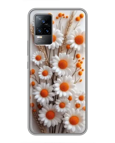 Чехол для Vivo S9 с картинкой «Белые сухоцветы»