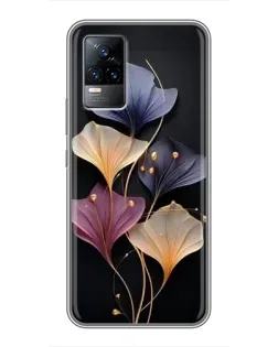 Чехол для Vivo S9 с картинкой «Лиловые цветы грации»
