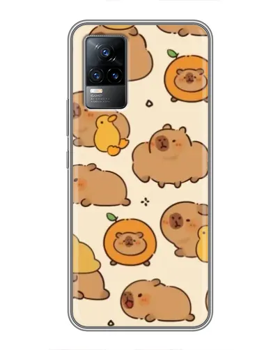 Чехол для Vivo S9 с картинкой «Капибары с апельсинами»