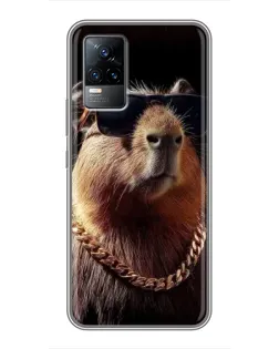 Чехол для Vivo S9 с картинкой «Капибара золотая цепь» Чехол для Vivo S9 с картинкой «Капибара золотая цепь»