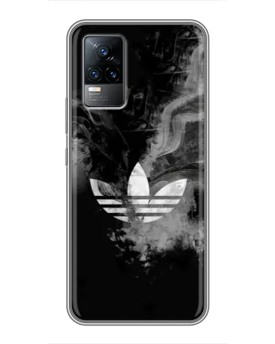Чехол для Vivo S9e с картинкой «Абстрактный дым Adidas»