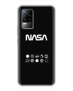 Чехол для Vivo S9e с картинкой «NASA — технический принт»