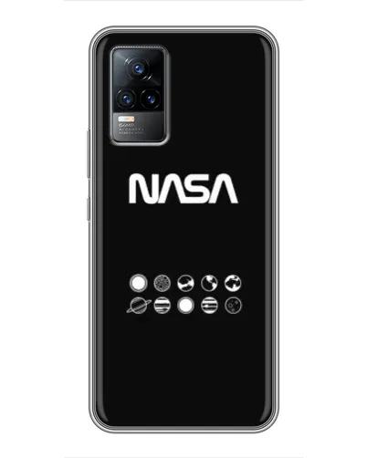 Чехол для Vivo S9e с картинкой «NASA — технический принт»