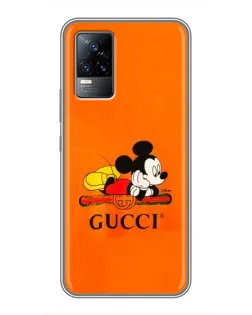 Чехол для Vivo S9e с картинкой «Микки Маус Gucci — оранж» Чехол для Vivo S9e с картинкой «Микки Маус Gucci — оранж»