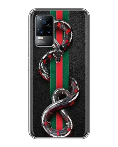 Чехол для Vivo S9e с картинкой «Gucci — змея на полосе» Чехол для Vivo S9e с картинкой «Gucci — змея на полосе»