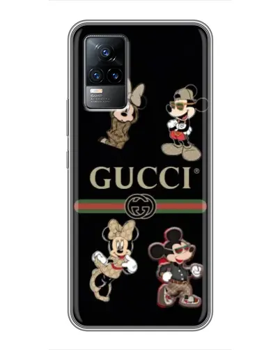 Чехол для Vivo S9e с картинкой «Gucci — герои Disney и монограмма» Чехол для Vivo S9e с картинкой «Gucci — герои Disney и монограмма»
