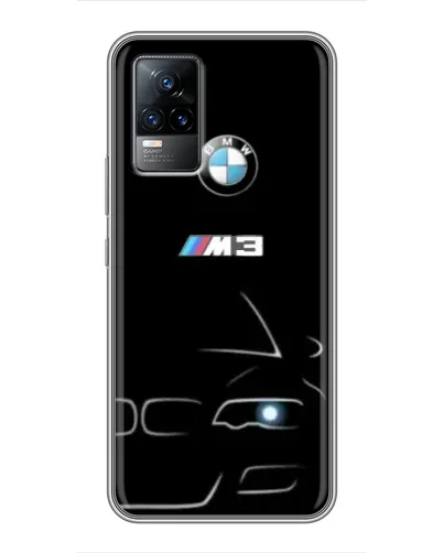 Чехол для Vivo S9e с картинкой «Минималистичный принт BMW M3»