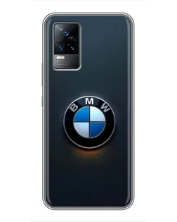Чехол для Vivo S9e с картинкой «Логотип BMW — минимализм»