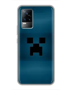 Чехол для Vivo S9e с картинкой «Крипер текстура»