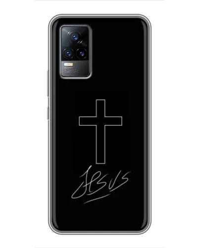 Чохол для Vivo S9e з картинкою «Графічний хрест Jesus» Чохол для Vivo S9e з картинкою «Графічний хрест Jesus»