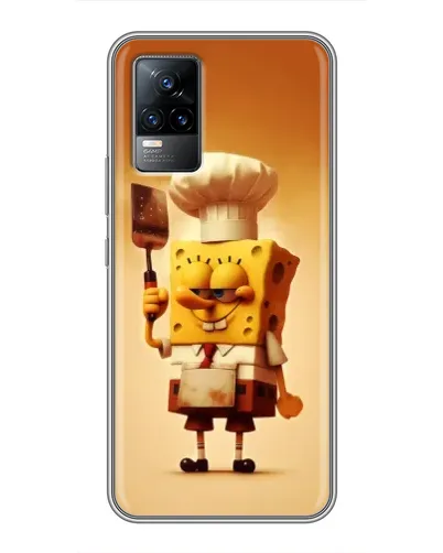 Чехол для Vivo S9e с картинкой «Губка Боб повар»