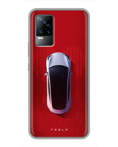 Чехол для Vivo S9e с картинкой «Tesla Top View»