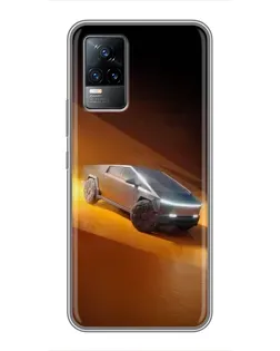 Чехол для Vivo S9e с картинкой «Cybertruck в пустыне»
