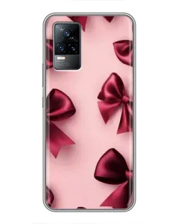 Чехол для Vivo S9e с картинкой «Бордовый атлас»