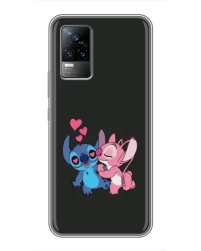 Чехол для Vivo S9e с картинкой «Анжел целует Стича»