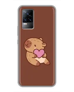 Чехол для Vivo S9e с картинкой «Капибара с сердцем» Чехол для Vivo S9e с картинкой «Капибара с сердцем»