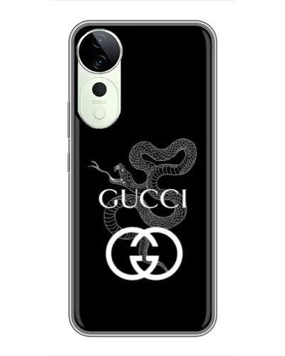 Чохол для Vivo T3 Ultra з картинкою «Gucci — срібна змія» Чохол для Vivo T3 Ultra з картинкою «Gucci — срібна змія»