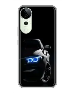 Чехол для Vivo T3 Ultra с картинкой «BMW — ночной взгляд» Чехол для Vivo T3 Ultra с картинкой «BMW — ночной взгляд»