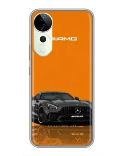 Чохол для Vivo T3 Ultra з картинкою «Помаранчевий Mercedes AMG»