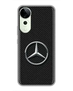 Чохол для Vivo T3 Ultra з картинкою «Карбоновий Mercedes стиль»