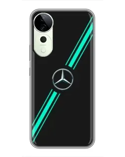 Чохол для Vivo T3 Ultra з картинкою «Спортивні лінії Mercedes»