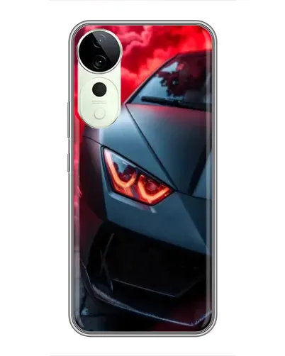 Чехол для Vivo T3 Ultra с картинкой «Lamborghini красное сияние»