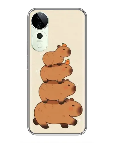 Чехол для Vivo T3 Ultra с картинкой «Башня из капибар»