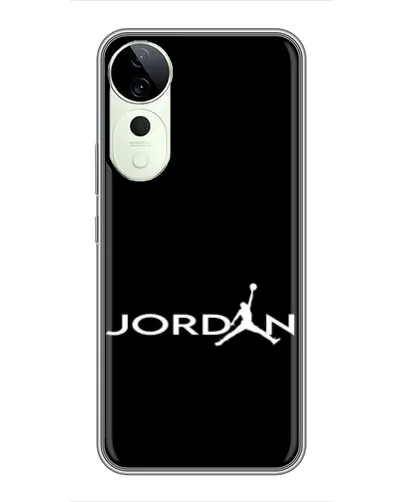 Чехол для Vivo T4 Pro с картинкой «Jordan White Logo»