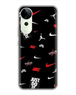 Чехол для Vivo T4 Pro с картинкой «Nike Mix Pattern»