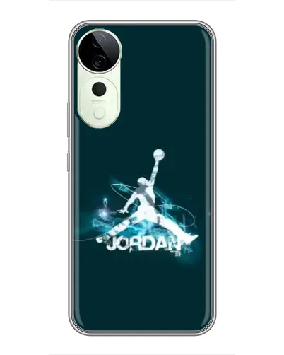 Чехол для Vivo T4 Pro с картинкой «Jordan Blue Fire»