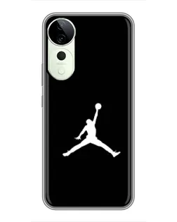 Чехол для Vivo T4 Pro с картинкой «Jordan Silhouette»