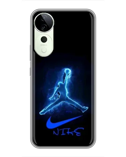 Чехол для Vivo T4 Pro с картинкой «Jordan Neon Blue»