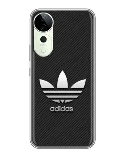 Чехол для Vivo T4 Pro с картинкой «Adidas Карбоновая текстура»
