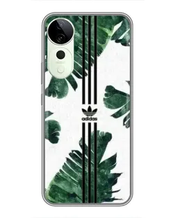 Чехол для Vivo T4 Pro с картинкой «Пальмовые листья адидас»