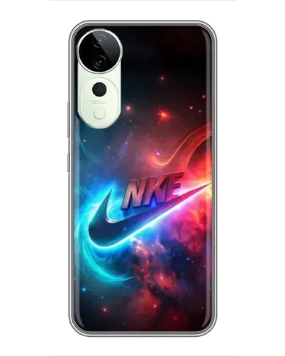 Чехол для Vivo T4 Pro с картинкой «Огненный логотип Nike»